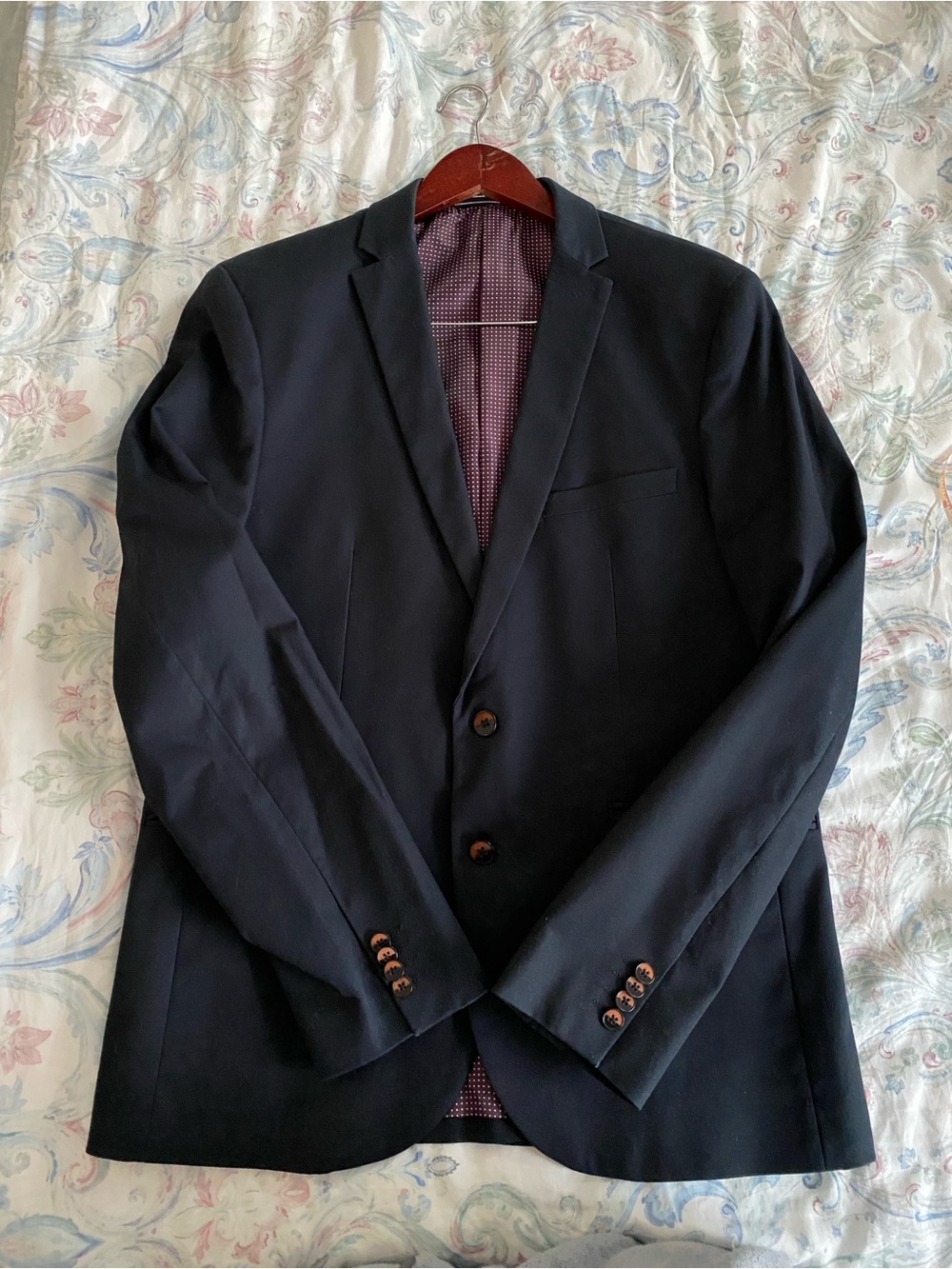 Men's Navy Blazer - Classic Tailored Suit Jacket